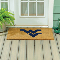 West Virginia University Large Full Color Coir Mat, 36"x24", Collegiate