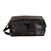 West Virginia University, Embossed Toiletry Bag, Black, Collegiate, Home