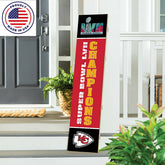 Kansas City Chiefs Large Single Sided Leaner, 46", Home