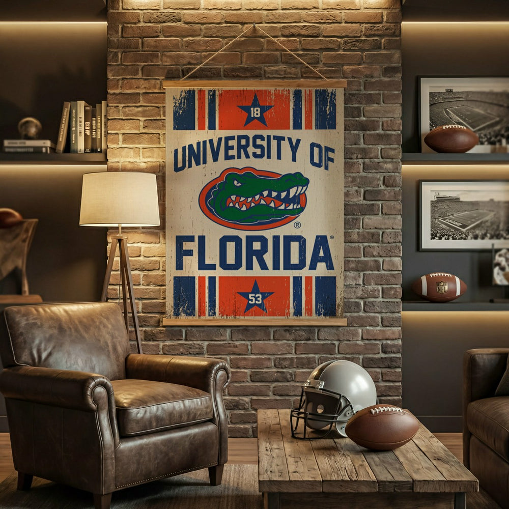 University of Florida, Canvas Wall Tapestry, Large, 54x36, Home, Collegiate