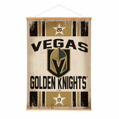 Vegas Golden Knights, Canvas Wall Tapestry, Large, 54x36, Home