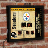 Scoreboard Wall Clock, Pittsburgh Steelers, Home, NFL