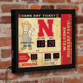 Scoreboard Wall Clock, Nebraska, Home, Collegiate