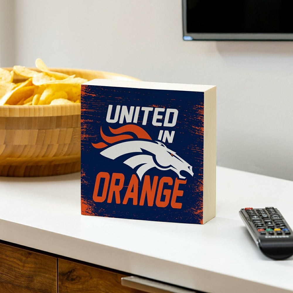 Denver Broncos Plock, Down Home Fans, 6x6, Home, NFL