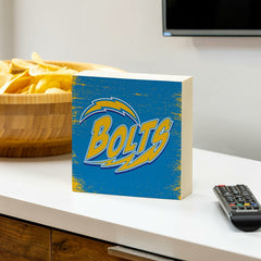 Los Angeles Chargers Plock, Down Home Fans, 6x6, Home