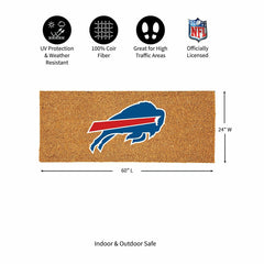 Buffalo Bills Extra Large Full Color Coir Mat, 60"x24", NFL