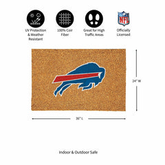 Buffalo Bills Large Full Color Coir Mat, 36"x24", NFL