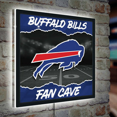 Buffalo Bills 23"H x 23"L LED Wall Decor, Edgelite, Square, NFL, Home