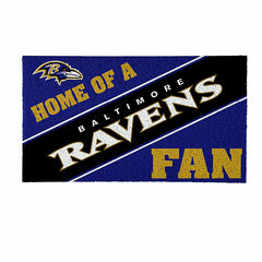 Baltimore Ravens, PVC Mat COLOR, Home of a Fan, NFL