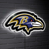 Baltimore Ravens LED Wall Decor, Glazelite, Logo, NFL, Home