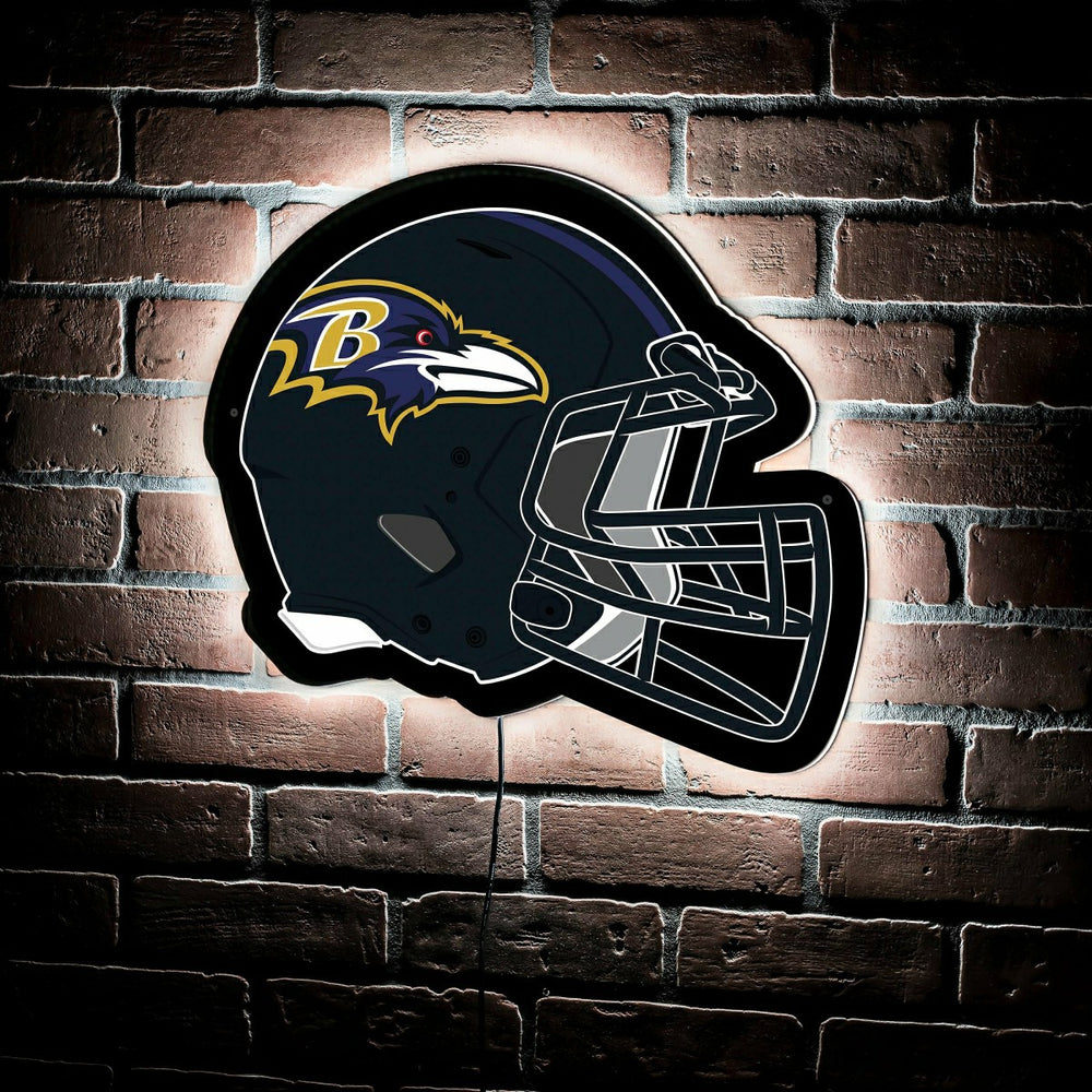 LED Wall Decor, Helmet, Baltimore Ravens, NFL, Home
