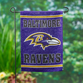 Embossed Suede Flag, GDN Size, Baltimore Ravens, NFL, Home