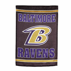 Embossed Suede Flag, GDN Size, Baltimore Ravens, NFL, Home