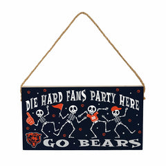Chicago Bears Halloween Wood Wall Sign, 6x11, NFL, Home