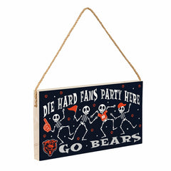 Chicago Bears Halloween Wood Wall Sign, 6x11, NFL, Home