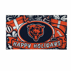 Chicago Bears Holiday PVC Mat, 28"x16", NFL