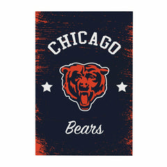 Chicago Bears Wood Wall Sign, 16x24, NFL, Home