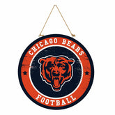 Chicago Bears Round Door Décor with Hanging Rope, 18x18, NFL, Home