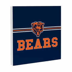 Chicago Bears Wood Wall Sign, 12x12, NFL, Home