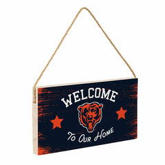 Chicago Bears Wood Wall Sign, 6x11, NFL, Home