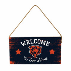 Chicago Bears Wood Wall Sign, 6x11, NFL, Home