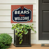 Chicago Bears Coroplast Yard Sign, "Fans Welcome", NFL, Home