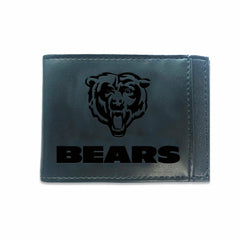 Front Pocket Wallet w/ RFID Blocking, Chicago Bears, Black, NFL, Home