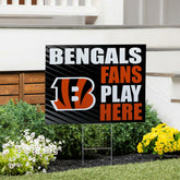 Cincinnati Bengals Coroplast Yard Sign "Fans Play Here", NFL, Home