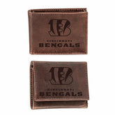 Cincinnati Bengals, Bi-Fold and Tri-Fold Wallet Gift Set, Brown, NFL, Home