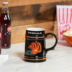 Cincinnati Bengals Ceramic Stein Cup, 24oz, NFL, Home