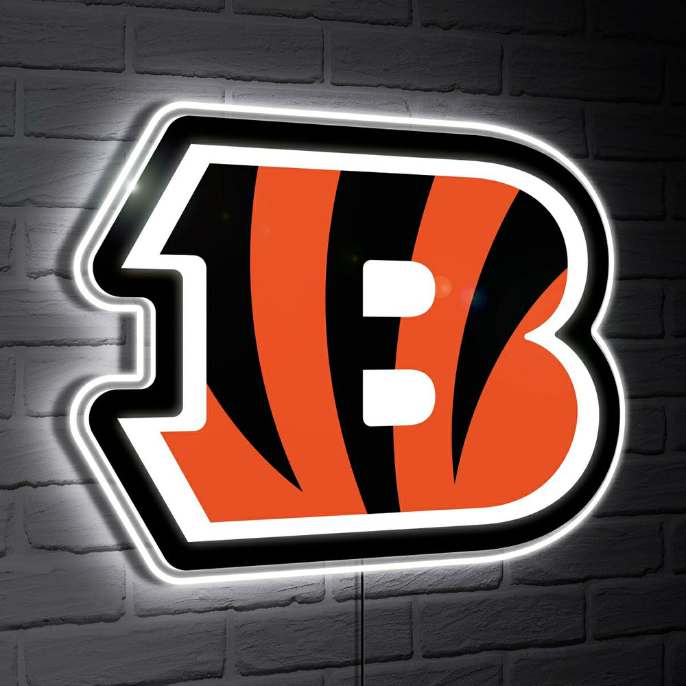 Cincinnati Bengals LED Wall Decor, Glazelite, Logo, NFL, Home