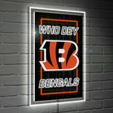 Cincinnati Bengals NFL Football Rectangle Neolite LED Decor, NFL, Home