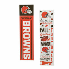 Cleveland Browns Fall Seasonal Double Sided Large Leaner, 46", NFL, Home