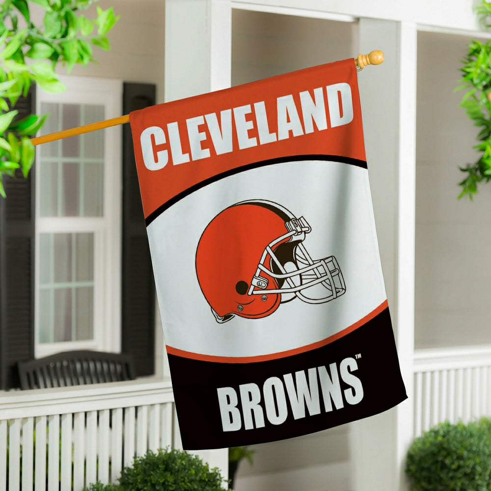 Cleveland Browns Suede House Flag, NFL