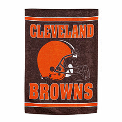 Cleveland Browns Embossed Suede House Flag, NFL, Home
