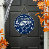 Dallas Cowboys Halloween Round Door Décor with Hanging Rope, 18x18, NFL, Home