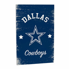 Dallas Cowboys Wood Wall Sign, 16x24, NFL, Home