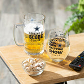Dallas Cowboys, Stemless 17OZ Wine & Beer 16 OZ Gift Set, NFL