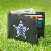 Dallas Cowboys Black Bi-Fold Embroidered Wallet w/ RFID Blocking, NFL, Home