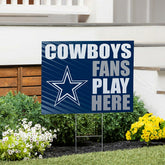 Dallas Cowboys Coroplast Yard Sign "Fans Play Here", NFL, Home