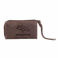 Wristlet Wallet, Brown, Denver Broncos, NFL, Home