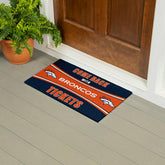 28" x 16" PVC Trapper Mat, Come Back with Tickets, Denver Broncos, NFL
