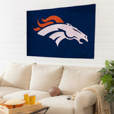Denver Broncos Single Sided Flag with 2 Grommets, 3'x5', NFL, Home