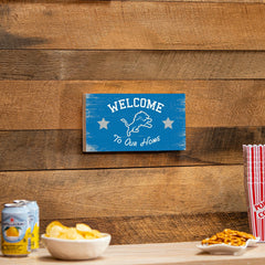 Detroit Lions Wood Wall Sign, 6x11, NFL, Home