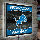 Detroit Lions 23"H x 23"L LED Wall Decor, Edgelite, Square, NFL, Home
