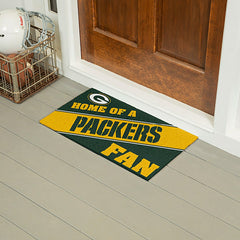 Green Bay Packers, PVC Mat COLOR, Home of a Fan, NFL