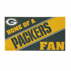 Green Bay Packers, PVC Mat COLOR, Home of a Fan, NFL