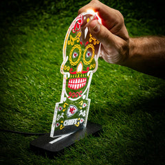 Kansas City Chiefs NFL Football Sugar Skull Desklite LED Decor, NFL, Home