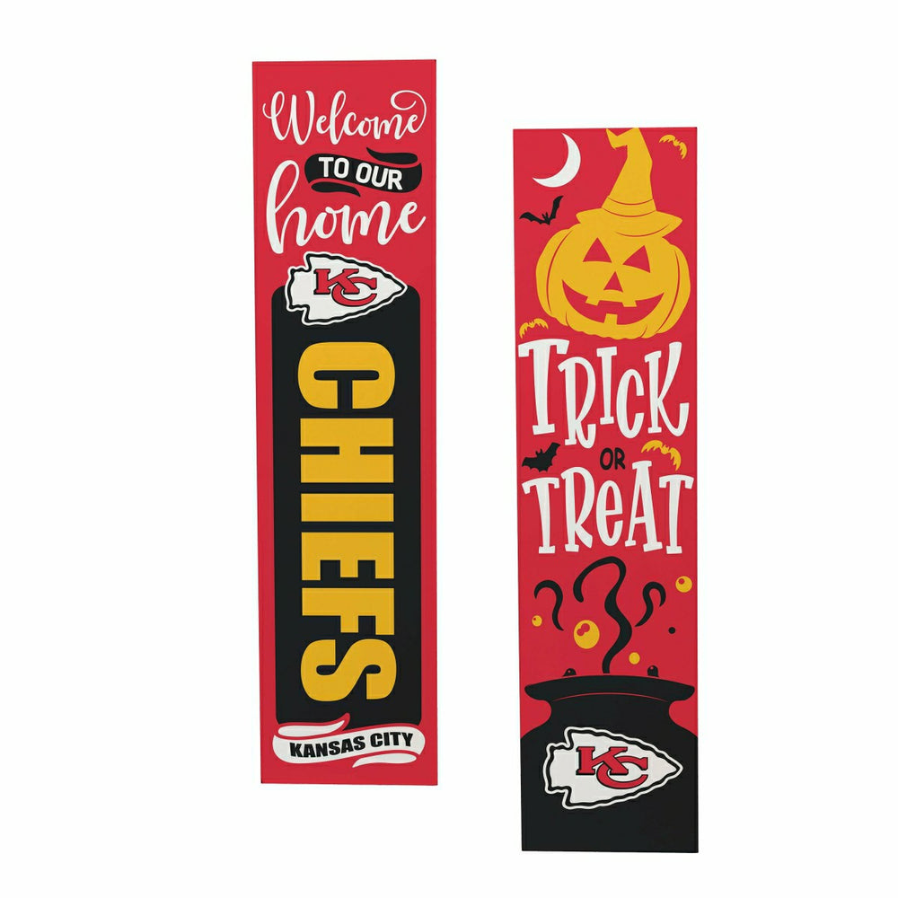 47" Double Sided Leaner, Kansas City Chiefs, Halloween, NFL, Home