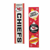 47" Double Sided Leaner, Kansas City Chiefs, Christmas, NFL, Home
